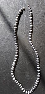 Hand Crafted Pooka Shell & Black Bead Necklace